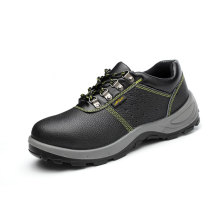 Men High Quality Black Antistatic Genuine Safety Shoes Leather